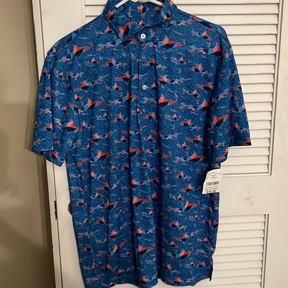 Taylor Bird Shark Shirt very light material